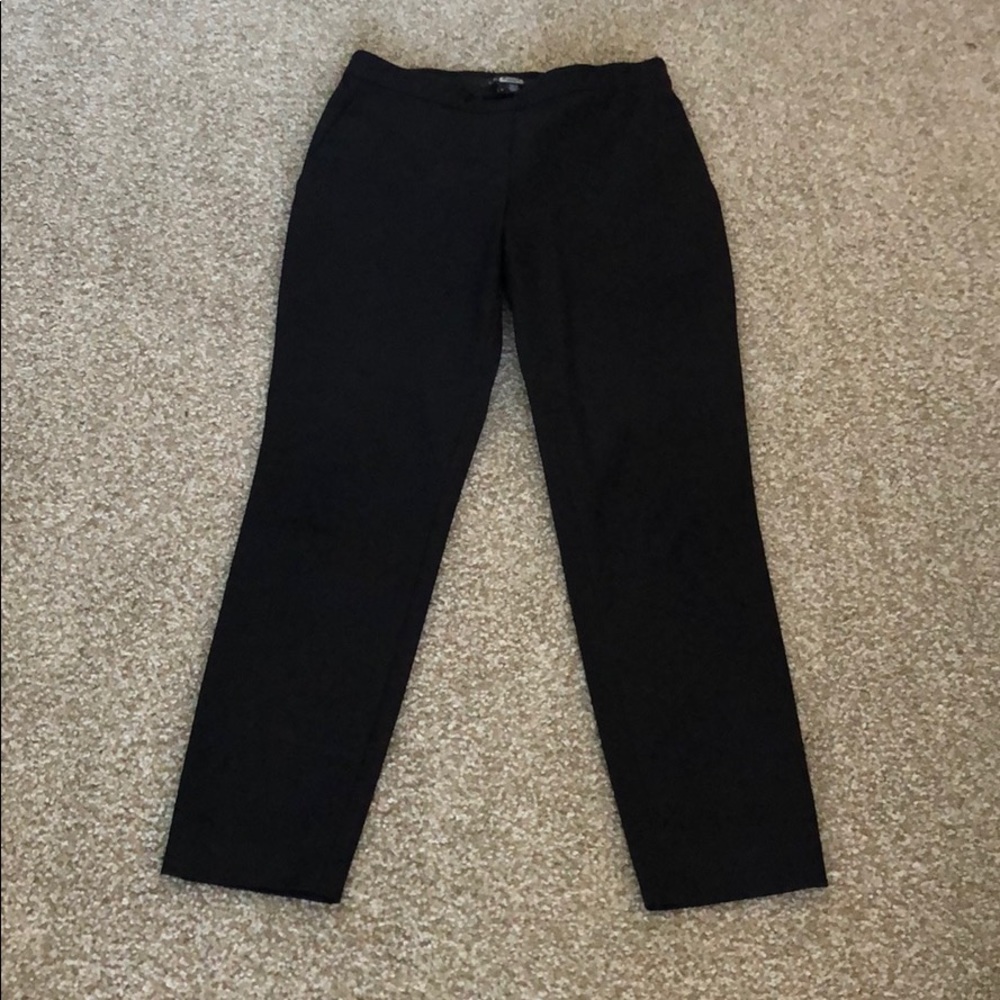 Black straight leg pants
